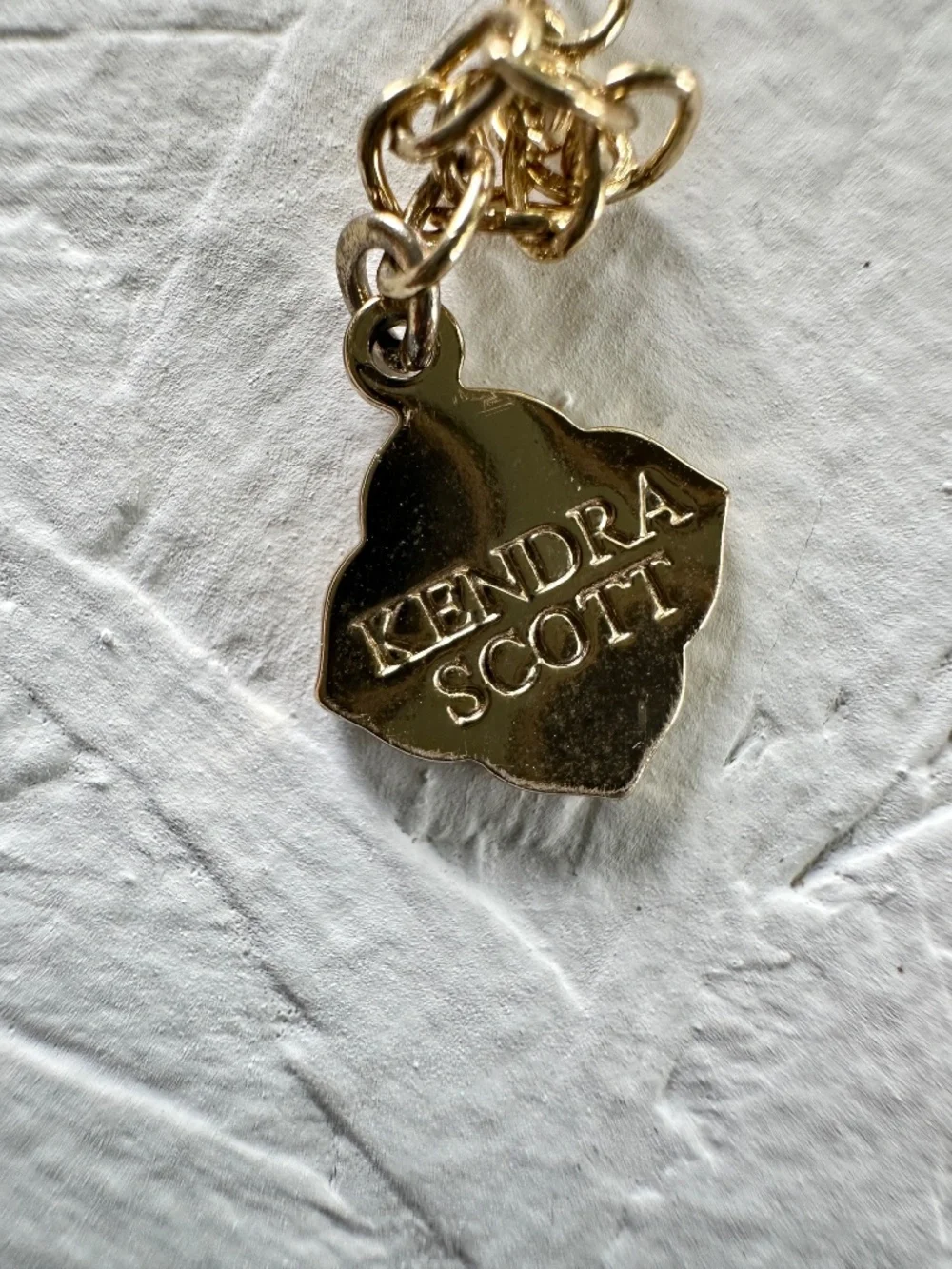 Kendra Scott Rayne Tassel Bright Red Pendant Gold Tone Long Necklace